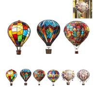 Generico Acchiappasole a Forma di Mongolfiera, Mongolfiera Decorativa, in Acrilico 2D con Mongolfiera, per Appendere la Finestra, Decorazioni da Giardino, casa, Giardino