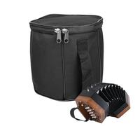 Generico Accordion Case, Oxford Cloth Hexagon Case, 8.27x8.27 Inches Professional Accordions Concertina Organizer for Home, Travel, Acting, School, Nylon + Stainless Steel