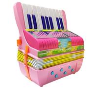 Genérico Accordion for Kids - 6Bass 17keys Small Button Accordion | Strumento musicale leggero e prescolare per giocattoli educativi per principianti e bambini