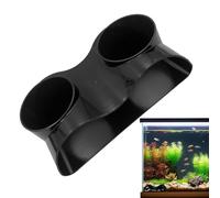 Generico Acquario sotterraneo grotta - di pesce in resina, decorazione del serbatoio | Design a doppio con caratteristica di look da roccia naturale, tunnel nascondendo per bettas animali acquatici