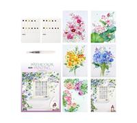 Generico Acquerelli per Adulti in Set da 12 Colori, da Lavoro con Pennello Incluso, materiali per, per casa, studio, scuola, viaggi, auto, esterni, ceramica, murales, schizzi