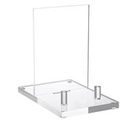 Generico Acrylic Book Stand, Display Rack, 5.71x3.94x6.61 Inches Versatile Multiple Use Support Clear Shelf, Showcase Stands Holder for Album, Phone, Postcard, Picture, Plate, Artworks, Records