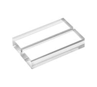 Generico Acrylic Business Card - Display Stand for Crafts | Clear with Heavy Duty Base Stability, 10 Pack Table Number, Organizer for Wedding Office Counter Home Desk Trade Shows, 2x2x0.4inch