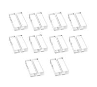 Generico Acrylic Card Holder, 10 Pieces Clear Display Stand & Transparent Business Card Organizer, Premium Holder for Lifestyle Events, Weddings, Desks, Parties, Retail Counters or Home Organization