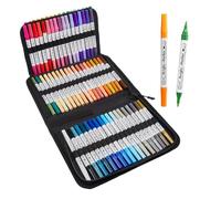 Generico Acrylic Coloring Pens | 72-Color Double-Tip Painting Markers,Art Coloring Pens,for Stone Canvas Wood Metal Crafts Glass Ceramic Rock Kids Activity School Classroom Home Apartment