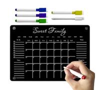 Generico Acrylic Erasable Magnetic Message Board | Rewritable Message Board | Reusable | Erasable | 29.7x21cm | for Kitchen Workplace Home