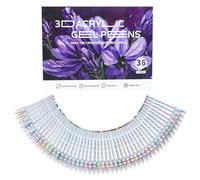 Generico Acrylic Gel Paint Pens - 1.0mm 3D Ink Set, Quick Drying Colors | 36 Piece Art Stationery Collection, Smooth Writing Tools for Crafting Card Making Coloring Designs beautifull effective