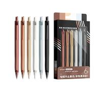 Generico Acrylic Ink Pens - Fine Point Colored Pens 0.7mm | 6 Pack Retractable Acrylic Ink Pen Smooth Writing Bullet Tip Assorted Colors For Journaling Note Taking Sketching Office School Art Use