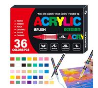 Generico Acrylic Paint Marker, Crafts Art Painting Pen, Waterproof Artist Acrylic Markers Set, Ideal for Wood, Canvas, Glass, Perfect for Projects, Artistic Expression and Creative Designs