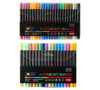 Generico Acrylic Paint Markers - Double-head Paint Pens Acrylic Markers