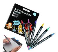 Generico Acrylic Paint Pens for Rock Painting - 36 Pieces Professional Art Supplies, Permanent Acrylic Markers for Wood, Ceramic, Canvas, Metal & Glass, Quick-Dry Art Pens for Kids & Adults
