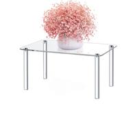 Generico Acrylic Risers - Clear 4-Leg Organizer, Display Stand | Durable Multi-Tier Home Office Kitchen Decoration System, Flower Pot Holder Display Tray For Desk Living Room Bedroom