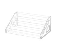 Generico Acrylic Risers For Display - Clear Trapezoidal Display Stand | Multi-Tier Cosmetics Organizer | Tabletop Stand For Lipstick Eyeshadow Nail Perfume, Salon Desktop Storage, 3/5/7 Layer Options