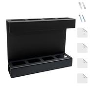 Generico Acrylic Straw Holder, Cabinet Door Mounted Holder for Drinking Straws, Acrylic Kitchen Chopstick Organization Rack for Home, Hotel, and Restaurant Use, 8.27x6.5x1.97 Inches