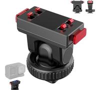 Generico Action Camera Cold Shoe Adapter, Cold Shoe Action Camera Magnetic Quick Mount Holder with 1/4" Screw Hole, Forward and Backward 75 ° Pitch Adjustment, for Aces, Ace Pro, Ace Pro 2 (1Set)