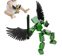 Genérico Action figure per bambini, articolazioni mobili educative fai da te, giocattoli di action figure stampate in 3D, per adolescenti, adulti, viaggi scolastici a casa in famiglia