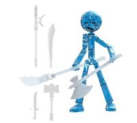 Generico Action Figures per Ragazzi,Decor Da Scrivania Snodabile Collezionabile - Action Figure Con 6 Impugnabili | per Bambini Collezionisti Adolescenti Amici Casa Studio Scrivania Vetrina Ripiano