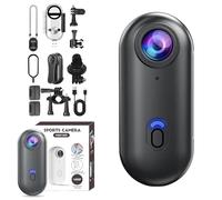 Generico ActionSnap-Thumb Action Camera, 2025 New Treklon-Treklon 4K Thumb Mini Handsfree Action Bodycam, 170° Wide Angle, Wearable Video Recording (Black,4K)