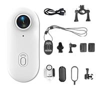 Generico ActionSnap - Thumb Action Camera,Body Camera,Action Camera,Camcorder Helmet Mounted Sports,Hands-Free,for Video Recording (White + 64G)