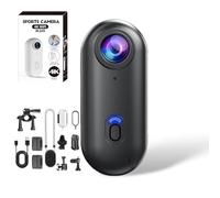 Generico ActionSnap -Thumb Action Camera, Treklon 4S Body Camera, Wearable POV Action Cam with 170° Wide Angle, HD 1080p4K Video, Ideal for Cycling, Skiing, Diving & Outdoor Adventures (Black 4k,64G)