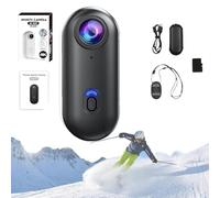 Generico ActionSnap-Thumb Action Camera, Treklon-Treklon 4s Body Cameras, HD 1080p/4K Mini Wearable Action Body, Wearable POV Cam with 170° Wide Angle for Cycling, Skiing,Diving (Black 1080P,64G)