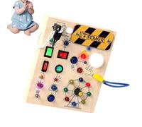 Generico Activity Wooden Toy - Circuit Board Game, Educational Game with LED Light, Learning Play Feature, STEM Toy, Kids Activity for Boys Girls Preschool Classroom Home Daycare Kindergarten Nursery