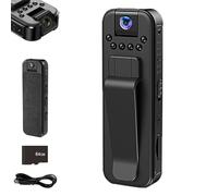 Generico Actualous Body Camera, HD 1080p Rechargeable Mini Body Camera with Night Vison&Rotating Lens, Wearable Recording, Portable for Indoor, Outdoor, Traveling, Sport (Basic+64G)