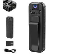 Generico Actualous Body Camera, HD 1080p Rechargeable Mini Body Camera with Night Vison&Rotating Lens, Wearable Recording, Portable for Indoor, Outdoor, Traveling, Sport (Basic+32G)