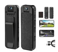 Generico Actualous Body Camera, With Night Vison&Rotating Lens, Hd 1080p Rechargeable Mini Body Camera, Bodys Cameras With Audio And Video Recording (No WiFi,16G)