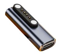 Generico Adaptateur Chargeur Magnétique - Connecteur Type C Aimanté | Adaptateur Rapide en d’Aluminium | Charge Sécurisée et Stable pour Smartphone, Tablette & Appareils Électroniques