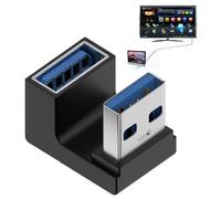 Generico Adattatore 3.0 90 Gradi - Un Connettore Da Maschio A Femmina, Trasferimento Di Dati Da 10 Gbps Ad Alta Velocità | Extender Side Piega Verso Basso Verso Basso Per Telefono Per