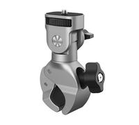 Generico Adattatore a vite da 17-37 mm 1/4" con supporto Super Clamp | For il ciclismo su bicicletta, si adatta stabilmente alla action cam e agli smartphone