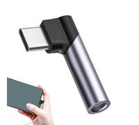 Generico Adattatore audio da USB C a 3,5 mm, adattatore da USB C a jack per cuffie | Adattatore audio da tipo C a - jack per cuffie da tipo C a 3,5 mm dongle da C a per