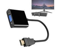 Generico Adattatore da a VGA - Cavo di rame da 0,25 m placcato in oro | Tò VGA Digital Video Converter | Visualizza la porta del proiettore TV per laptop per laptop per computer HD 1080p Plug and Pla