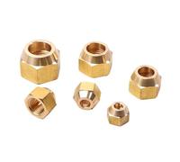 Generico Adattatore for raccordo for tubo con dado svasato in ottone SAE-Standard da 1/4" 3/8" 1/2" 3/4" a 45 gradi for condizionatore d'aria(A1)