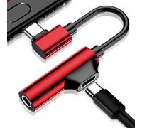 Generico Adattatore Peeer Cuffie USB C Con Ricarica, Dongle Auricolari - Convertitore Peer Auricolarii Donglee Adattatoree Donegle 2 In 1 Da 3,5 Mm Per Tablet