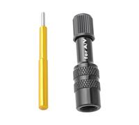 Generico Adattatore per valvola Bici - Convertitore Estensione in Lega di Alluminio 47,3x11,3 mm, ugello Antiscivolo, Accessorio Pompa per Pneumatici, Strumento pneumatica