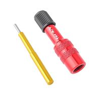 Generico Adattatore per valvola Bici - Convertitore Estensione in Lega di Alluminio 47,3x11,3 mm, ugello Antiscivolo, Accessorio Pompa per Pneumatici, Strumento pneumatica