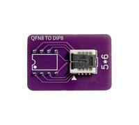 Generico Adattatore Programmazione Chip da QFN8, 5 by 6 Size | Scheda bloccaggio manuale che supporta le attività riparazione del debug