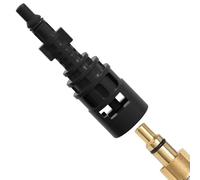 Generico Adattatore Tubo Pulitrice Alta Pressione - Compatibile con Serie K Kärcher, Connettore Veloce per Ugello Lavaggio Auto | Realizzato in PVC, 12.4cm 60g, Raccordo Convertitore Tubazione al