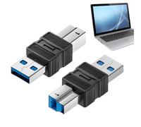 Generico Adattatore USB 3.0 - Convertitore USB a B 3.0 con Connettore,Connettore Plug & Play Trasferimento Dati Ad Alta Velocità per Tablet Scanner PC Portatili