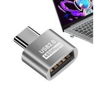 Genérico Adattatore USB C, adattatore da 480 Mbps per laptop, convertitore plug and play per laptop tablet dispositivo di tipo C disco esterno monitor da viaggio