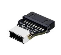 Generico Adattatore USB tipo E angolo retto per scheda madre interna Chiave porta USB 3.0 / USB3.1 Gen1 / 2 sul pannello anteriore e adattatore USB tipo E