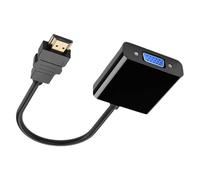 Generico Adattatore VGA su Port - Adattatore per cavo premium, connettore video segnale rapido | Convertitore universale per il computer per la visualizzazione esterna laptop per