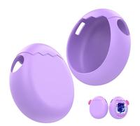 Generico Adatto per console di gioco Tamagotchi Paradise, custodia morbida in silicone liquido, resistente alle cadute, custodia protettiva carina e cappuccio per pulsanti antiscivolo (Viola)