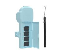 Generico Adatto per D-JI Osmo Pocket3 Custodia protettiva per il corpo con piastra di copertura superiore per custodia portafiltro (Blu)