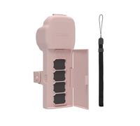 Generico Adatto per D-JI Osmo Pocket3 Custodia protettiva per il corpo con piastra di copertura superiore per custodia portafiltro (Rosa)