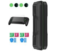 Generico Adatto per ROG XBOX Ally/per ROG XBOX Ally X Console di gioco Custodia portatile in EVA Custodia protettiva Borsa protettiva con cappuccio per joystick + Proteggi schermo in vetro temperato