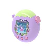 Generico Adatto per Tamagotchi Paradiso virtuale Pet macchina Guscio duro PC Caduta resistente Custodia protettiva Antiscivolo Accessori del gioco (Verde matcha in alto + viola scuro in basso)