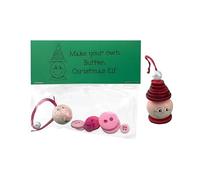 Generico Addobbo Natalizio con Bottoni Fai da Te,Set per Realizzare Addobbi Natalizi - White Adhesive Tape No Shrinkage,per Calze Regalo Aula Weekend